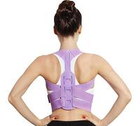 YMGSCC Postal Support Strap Adjustable Posture Corrector Clavicle Back Back Shoulder Lumbar Posture Correction Corset for Posture(Purple,Small-S)