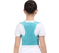 YMGSCC Professional Child Back Chest Support Belt Posture Corrector Shoulder Puser Tape Posture Correct Orthotics(Blue,Gold,Extra Small-XS)