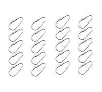 Ymhapp 20 Pcs Silver Parrot Toy Hook Stainless Steel Parts Heavy Duty Metal Hooks Suitable for Most Bird Or Small Animal Hanging Toys Parrot Bird Hooks Metal DIY Stainless Steel Parts