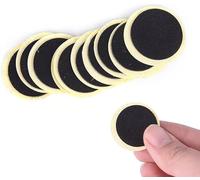Ymhapp 24 Pcs Black Bike Tire Patch Kit,Glueless Bike Repair Patch, Round Bicycle Tube Patches, Bike Inner Tube Repair Kit, Bike Patch Kit for Road and Mountain Bikes Tire Repair Kits