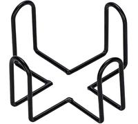 Ymhapp Black Iron Coaster Holder Metal Storage Rack Coasters Shelf for Both Round and Square Coasters Coasters Bar Tools (4.40 * 4.40 * 2.48inch)