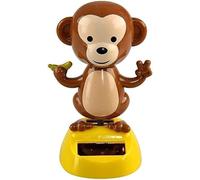 Ymhapp Cute Monkey Solar Power Dancing Monkey Figure for Car Dashboard Desktop Decor for Kids Teens Solar Power Kits Novelty Auto Decoration
