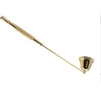 Ymhapp Gold Metal Candle Snuffer Wick Snuffer with Long Handle Accessories Candle Accessories