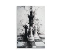 YMHDJYH Chess Poster Checkmate in Style - A Duel of Wits And Elegance Wall Art Mural Modern Decoration Hanging Art Poster 16x24inch(40x60cm)