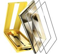 YMHML 2 Pack for Samsung Galaxy S24 Ultra Screen Protector Tempered Glass, [One-touch Fingerprint Unlock] [Easy Auto-align/Confined Dust Removal] [Full Coverage & Military Longest Durable]