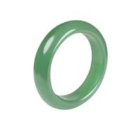 YMHOP Green White Natural Jade Bangle Bracelet for Women Healing Protection Good Luck Natural Gemstone Fengshui Jewelry for Wife Mother's Day Gift for Mom (Light Green, 56-58mm diameter)