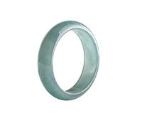 YMHOP Natural Jade Real Jadeite Lvory or Blue or Deep Green Jadeite Ring with Floating Patterns Good Luck Fengshui Jewelry Jade Gemstone Gift for Women Men Unisex with Gift Box, jadeite, Jadeite
