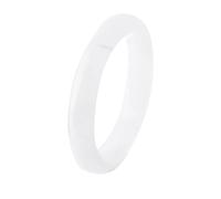 YMHOP White Natural Jade Bangle Bracelet Tianshancui for Women Healing Protection Good Luck Natural Gemstone Fengshui Jewelry for Wife Mother's Day Gift for Mom 58-60MM