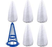 YMHYJY P22X021 Vacuum Filter Cotton and cone Filter ring fits Pool Blaster Water Tech Centennial Filter (5 pack Filter Cotton+1 blue cone)