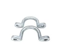 YMHYJY Replace Trailer Tie Loop 2" I.D. Aluminum Bolt-On Lashing Rope Tie Down Ring Horse (2 Pack)