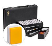 YMI Japanese Riichi Mahjong Set, White & Yellow Tiles