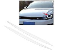 Ymiko 1Pair Headlight Eyebrows Eye Lid Sticker Headlight Eyebrow Eyelids Trim Cover for 7 GTI 2013 2014 2015 2016 2017 2018 (white)