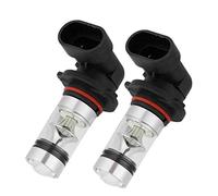 Ymiko 2pcs 100W H10 Led Fog Light Bulbs Headlight Bulbs Fog Light Lamp LED Fog Light Replacement Bulbs 9005 9145 Ice Blue 8000K
