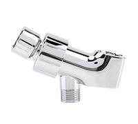 Ymiko 3-Way Shower Head Diverter, Adjustable Shower Arm Mount with Universal Wall Hook Bracket and Pivot Ball