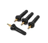 Ymiko 4Pcs TPMS Tire Pressure Monitoring System An ti-explosion Snap In Tire Valve Stems Wheel Tire Tyre Valve Stem Cap Set Rubber and Metal Snap-in Tire Valve Stem