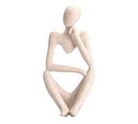 Ymiko Abstract Thinker Sculpture Creative Resin Figurine Characters Crafts Ornaments Statues Desk Decor Home Decoration Ornament Gift (51408)