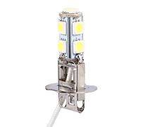 Ymiko H3 LED Fog Light Bulb, 2PCS For Yellow H3 Bulb Car Fog Light Lamp 12V H3 2X H3 5050 White 9 Smd Led Xenon Dc12V Auto Car Fog Light Lamp Led Bulbs 6500K
