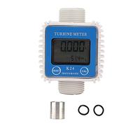 Ymiko K24 LCD Turbine Digital Diesel Fuel Flow Meter Flow Water Sensor Meter+Digital LCD Display, Flow Meter Indicator Electronic Digital LCD Professional for Diesel Gasoline Oil Methanol