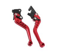 Ymiko Levers Brake Clutch, CNC Aluminum Alloy Left Right Clutch Brake Handle Levers Perch Compatible with GY6 CG125 Dirt Motor Bike Motocross(red)
