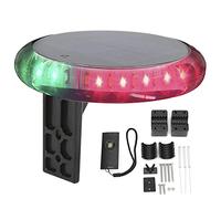 Ymiko Waterproof Boat Light, Solar Powered Outdoor Navigation Lights, IP67 6 Modes Multiple Functions with Wireless Remote Control for Boat Bow Light