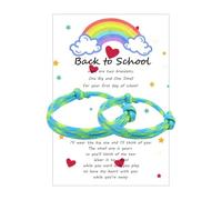 Ymimanchil 2/3/4 Pcs First Day of School Bracelet Back to School Bracelet Mommy and Me Bracelets, 1, Alloy, no gemstone