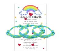 Ymimanchil 2/3/4 Pcs First Day of School Bracelet Back to School Bracelet Mommy and Me Bracelets, 1, Alloy, no gemstone