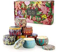 YMing Candles Gifts for Women 8 * 5.6 oz Scented Candles Set 8 Fragrances Candles Gifts Set Natural Soy for Valentines Gifts for her Mother's Day Anniversary