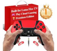 Ymir Luna Controller Upgrade,Wireless Bluetooth Gamepads für Fire TV,PC,PS4,ALPS Sticks ohne Drift,Programmierbare Paddels,Turbo,1200mAh Akku,Gyro Sensor,Amazon Luna kompatibel【2025 Profi Edition】Rot