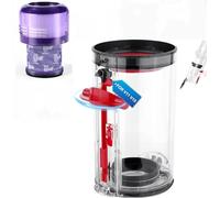 YMJOGGUX Upgraded Dust Bin Replacement Compatible with Dyson V11 V15 SV14 SV15 SV22 Vacuum Cleaner, Clear Bin Compatible with Dyson Canister Parts with Ergonomic Handle with HEPA Filter