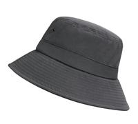 YMKJZLBD Bucket hat Waterproof Oversize Cap Man Outdoor Fishing Sun Lady Beach Plus Size Hat-grey-56-60cm