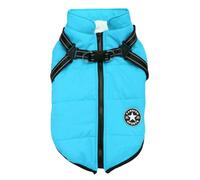 YMKJZLBD Dog Clothes Four Seasons Pet Autumn And Winter Warm Plush Thickened Puppy Clothes-lake Blue-m