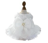 YMKJZLBD Dog Clothes Pet Cat Clothing Fluffy Tulle Skirt Chest Back Dress Wedding Dress-03-xl-about 14-18 Catties