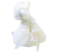 YMKJZLBD Dog Clothes Pet Cat Clothing Fluffy Tulle Skirt Chest Back Dress Wedding Dress-09-l-about 10-12 Catties