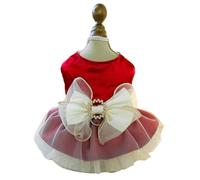 YMKJZLBD Dog Clothes Pet Cat Clothing Fluffy Tulle Skirt Chest Back Dress Wedding Dress-14-xl-about 14-18 Catties