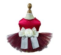 YMKJZLBD Dog Clothes Pet Cat Clothing Fluffy Tulle Skirt Chest Back Dress Wedding Dress-18-xl-about 14-18 Catties