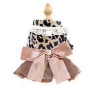 YMKJZLBD Dog Clothes Pet Cat Clothing Fluffy Tulle Skirt Chest Back Dress Wedding Dress-24-xs-about 2-3 Catties