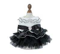 YMKJZLBD Dog Clothes Pet Cat Clothing Fluffy Tulle Skirt Chest Back Dress Wedding Dress-26-xl-about 14-18 Catties