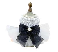 YMKJZLBD Dog Clothes Pet Cat Clothing Fluffy Tulle Skirt Chest Back Dress Wedding Dress-28-s-about 4-6 Catties