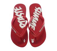 YMKJZLBD Flip Flops Men Man Summer Casual Shoes Slides Comfortable Cloud Slippers Boys Beach Flats Leisure Sandals-md-10x Red-s Cn40-41