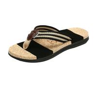 YMKJZLBD Flip Flops Men Women Couple Beach For Fashion Casual Foot-clip Slippers Flat Sandals-black-43