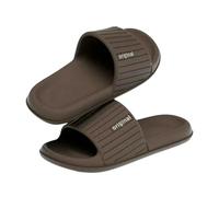 YMKJZLBD Sliders Mens Anti-slip Thick Sole Eva Summer Slipper Sandals Home House Bathroom Shoes For Men Women-chocolate Color-40-41