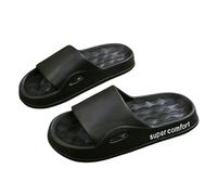 YMKJZLBD Sliders Mens Fashion Men's Summer Ligtweight Eva Indoor Home Sandals Slippers Shoes Men Outdoor Students Women Slides-black-44-45