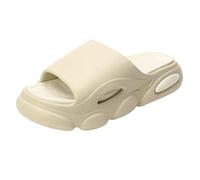 YMKJZLBD Sliders Mens Men Summer Platform Slippers Soft Thick Bottom Eva Unisex House Bathroom Non-slip-khaki-39-40(eu-38 5) foot Length 9 65"