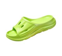 YMKJZLBD Sliders Mens Men's Summer Slippers With A Shit-like Feel, Thick Soles, Outdoor Sandals, Home Flip Flops-light Green-46 47