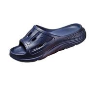 YMKJZLBD Sliders Mens Men's Summer Slippers With A Shit-like Feel, Thick Soles, Outdoor Sandals, Home Flip Flops-dark Blue-36 37