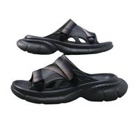 YMKJZLBD Sliders Mens Summer Couple Eva Beach Fashion Sandals One-piece Flip Flops Men's Outdoor Wear Shit Feeling-dark Gray-43-44