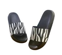 YMKJZLBD Sliders Mens Summer Slippers Men's Casual Sandals Women's Couple Large Size Beach-black And White-44