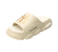 YMKJZLBD Sliders Mens Summer Slippers Non-slip Thick Sole Wear-resistant Outdoor Sandals Men Open-toed Beach Flip Flops-sand Color-35-36