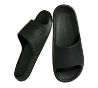 YMKJZLBD Sliders Mens Summer Slippers Women Men Shoes Flat Sandals Eva Home Bathroom Massage-black-40-41(eu-39 5) foot Length 9 84"