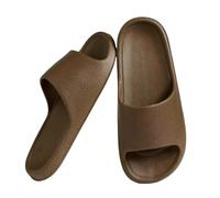 YMKJZLBD Sliders Mens Summer Slippers Women Men Shoes Flat Sandals Eva Home Bathroom Massage-brown-38-39(eu-38) foot Length 9 45"
